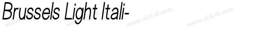 Brussels Light Itali字体转换